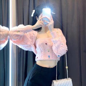 ❌SOLD❌ ZARA POINTELLE KNIT ARM WARMERS - NWT